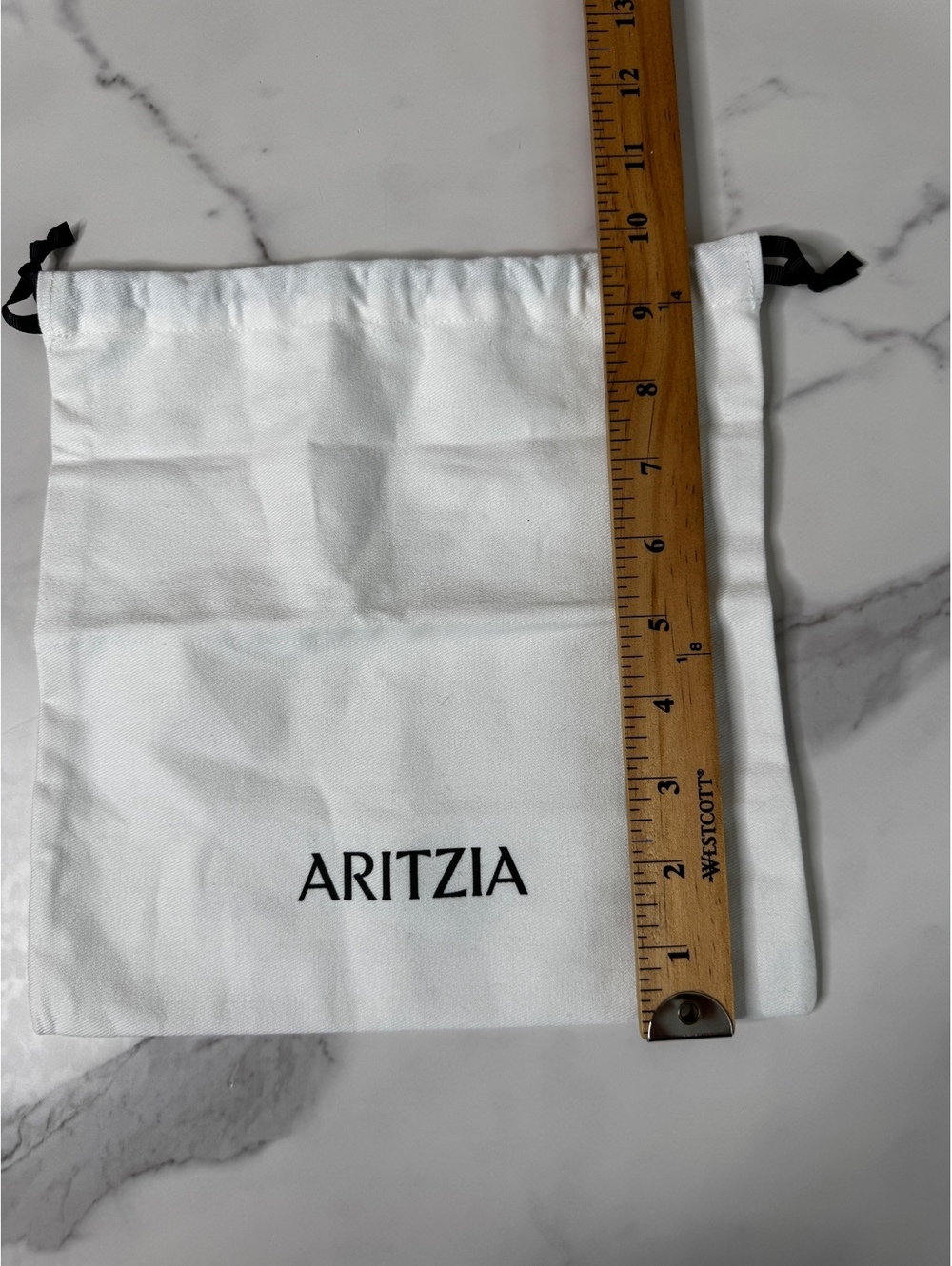 Aritzia Dust Bag 9.5”x9.75” White New - Picture 2 of 3